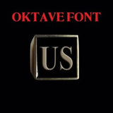Oktave Font - R to Z Two Letter Bronze Rings - Ring - Big Joes Biker Rings