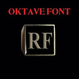 Oktave Font - R to Z Two Letter Bronze Rings - Ring - Big Joes Biker Rings