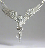 Fallen Angel Sterling Silver Pendant - Pendant - Big Joes Biker Rings