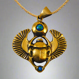Ancient Egyptian Scarab Beetle Khepera Pendant - Pendant - Big Joes Biker Rings
