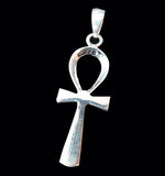 Ankh (Egyptian Cross) Sterling Silver Pendant - Pendant - Big Joes Biker Rings