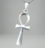 Ankh (Egyptian Cross) Sterling Silver Pendant - Pendant - Big Joes Biker Rings