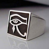 Egyptian Udjat Eye of Horus Ring - Ring - Big Joes Biker Rings
