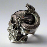 Snake Skull Ring - Ring - Big Joes Biker Rings