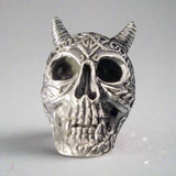 Horned Celtic Skull Ring - Ring - Big Joes Biker Rings