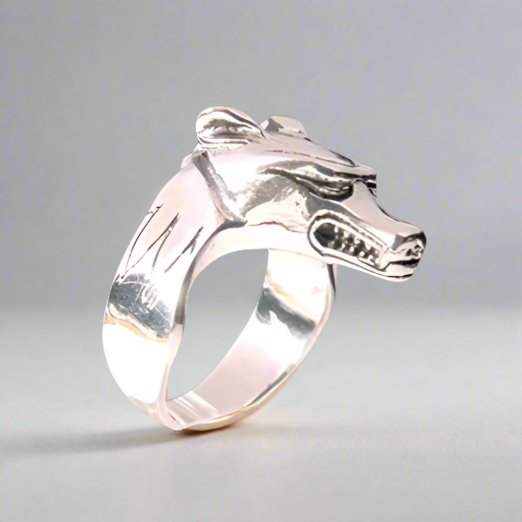 Nordic Wolf Ring – Big Joes Biker Rings - Main Image
