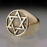 Hexagram Ring - Ring - Big Joes Biker Rings
