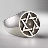 Hexagram Ring - Ring - Big Joes Biker Rings