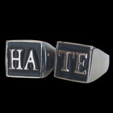 HATE Ring Set - Ring - Big Joes Biker Rings