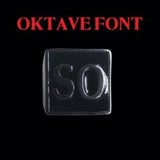 Oktave Font - R to Z Two Letter Steel Rings - Ring - Big Joes Biker Rings