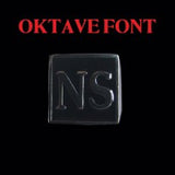 Oktave Font - M to Q Two Letter Silver Rings - Ring - Big Joes Biker Rings