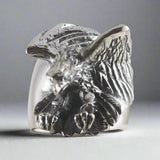 Eagle Raptor in Flight Ring - Ring - Big Joes Biker Rings