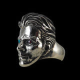 David Bowie Tribute Ring with Crystal Eyes - Ring - Big Joes Biker Rings