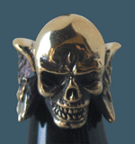 Winged Skull Ring - Ring - Big Joes Biker Rings