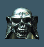 Winged Skull Ring - Ring - Big Joes Biker Rings