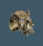 Vampire Skull Ring - Ring - Big Joes Biker Rings