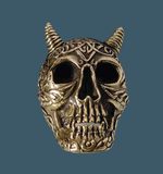 Horned Celtic Skull Ring - Ring - Big Joes Biker Rings