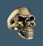 Grinning Classic Skull Ring - Ring - Big Joes Biker Rings