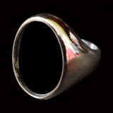 Oval K22 Ambelyn Font 1-Letter Bronze Rings - Ring - Big Joes Biker Rings