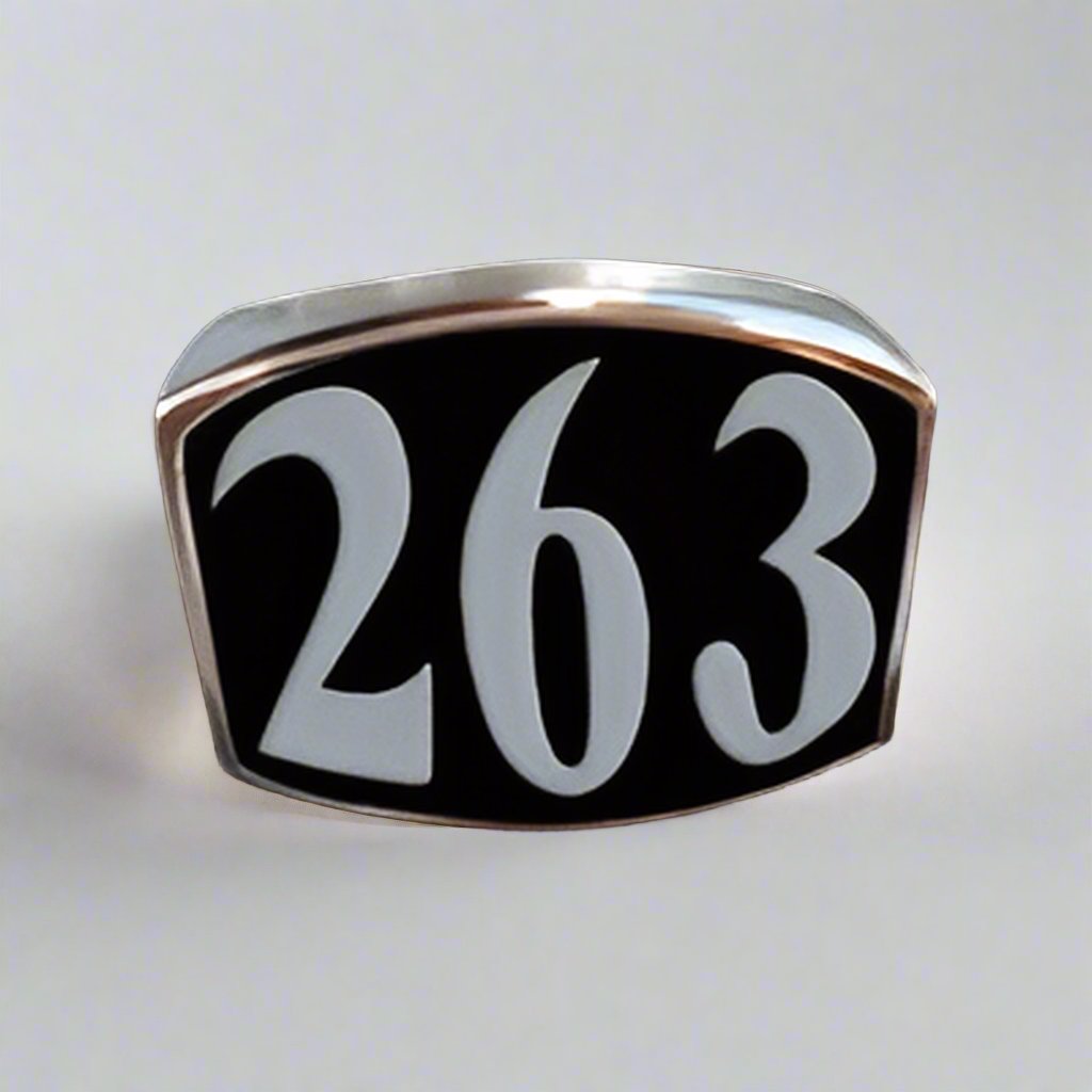 263 3-Number Ring – Big Joes Biker Rings