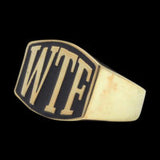 WTF 3-Letter Ring - Ring - Big Joes Biker Rings