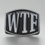 WTF 3-Letter Ring - Ring - Big Joes Biker Rings