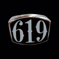 619 3-Number Ring - Ring - Big Joes Biker Rings