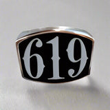 619 3-Number Ring - Ring - Big Joes Biker Rings
