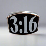 3:16 3-Number Ring - Ring - Big Joes Biker Rings