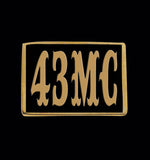 43MC (Big Top Font) 4-Letter Ring - Ring - Big Joes Biker Rings