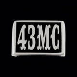 43MC (Big Top Font) 4-Letter Ring - Ring - Big Joes Biker Rings