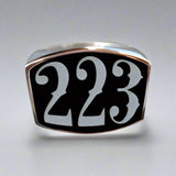 223 3-Number Ring - Ring - Big Joes Biker Rings