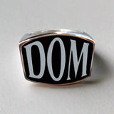 DOM 3-Letter Ring - Ring - Big Joes Biker Rings