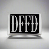 DFFD (K22 Font) 4-Letter Ring - Ring - Big Joes Biker Rings