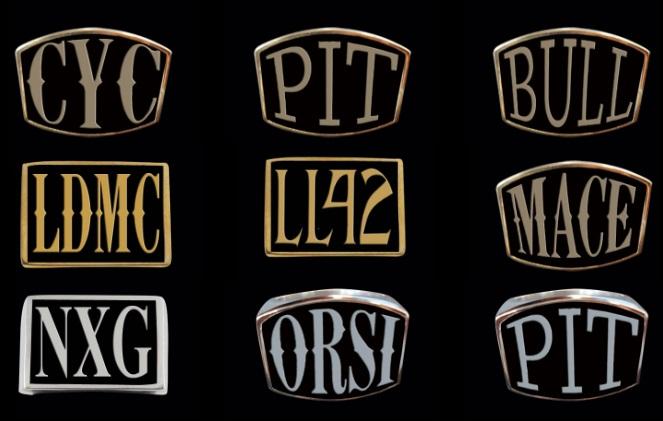 3-4 Letter Rings – Big Joes Biker Rings