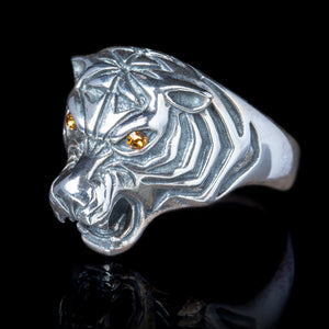 Tiger Ring with Marquise Eyes