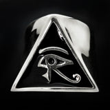Egyptian Eye of Horus Ring (Triangle Shank)