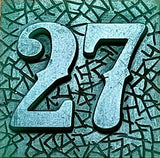 Two Digit Number Square (K22 Ambelyn Font) Bronze Ring