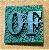 K22 Ambelyn Font - M to Q Two Letter Bronze Rings