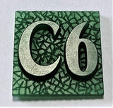 Oktave Font - A to C Two Letter Bronze Rings