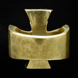 Iron Cross Bi Metallic Bronze Ring