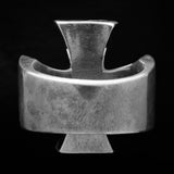 Iron Cross Bi Metallic Stainless Steel Ring