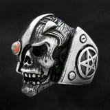 Mecha Steampunk Borg Skull Ring