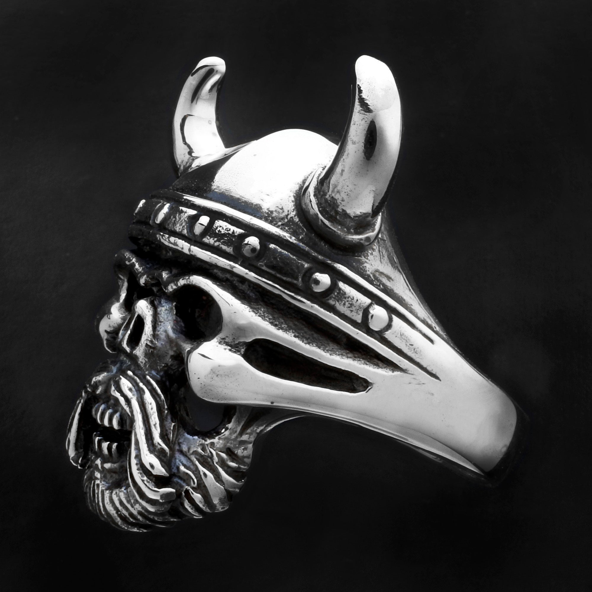 Norse / Viking Skull Ring – Big Joes Biker Rings