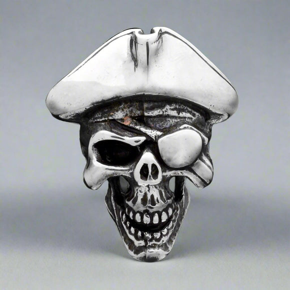 Gothic Jewellery Vintage Skull Heads Pirate Open Rings Sterling Silver Plated Punk Statement Sailor Death Halloween Cocktail Party Biker Adjustable Ring For Men Boys Women Comfort Fit Fashion Jewelry Gift Father Rings