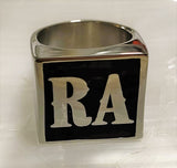 K22 Ambelyn Font - R to Z Two Letter Bronze Rings