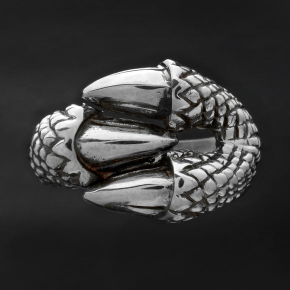 Serpent Ring - Goth Dragon Claw Ring by SteamSect on DeviantArt