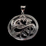 Norse / Viking Sea Monster (Dragon) Medallion Pendant - Pendant - Big Joes Biker Rings