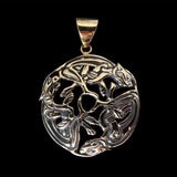 Norse / Viking 3 Hound Dogs Medallion Pendant - Pendant - Big Joes Biker Rings