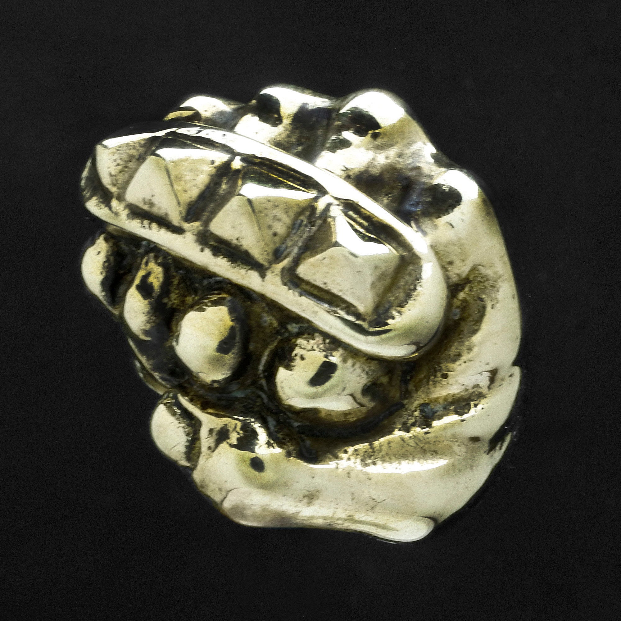 Red Fist Rings Knuckle Duster Fist Ring – Big Joes Biker Rings